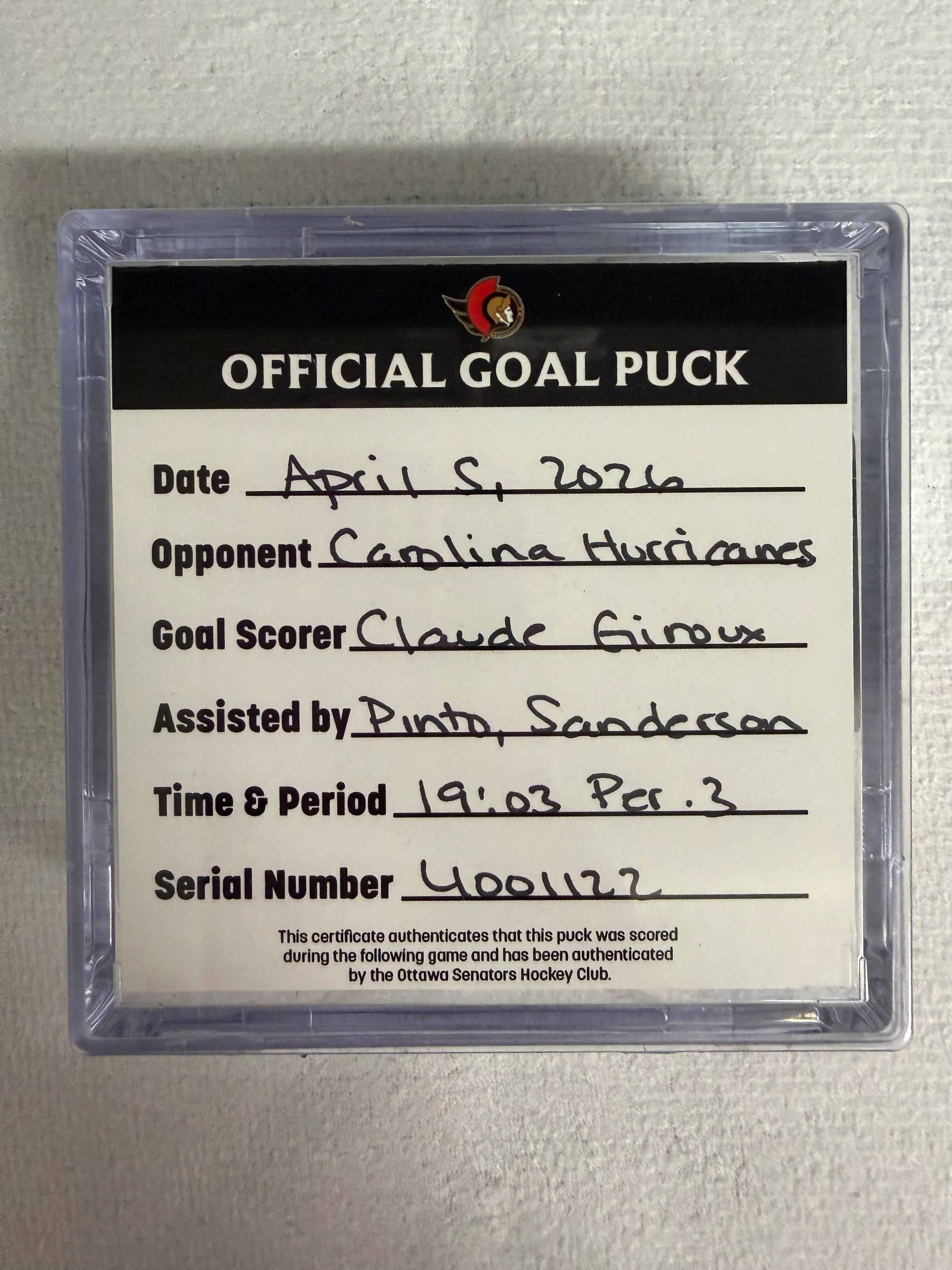 Apr 5 Claude Giroux