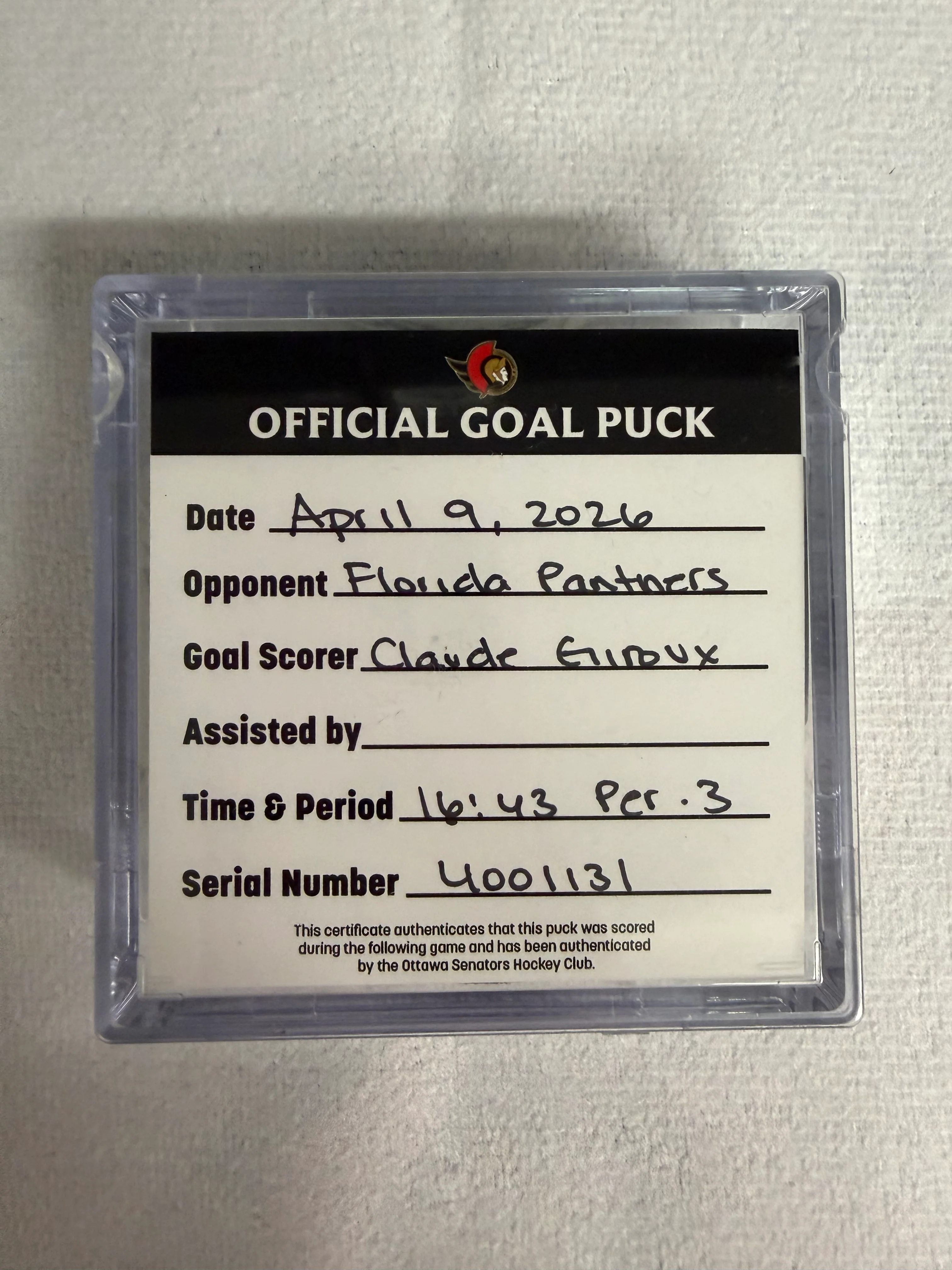 Apr 9 Claude Giroux