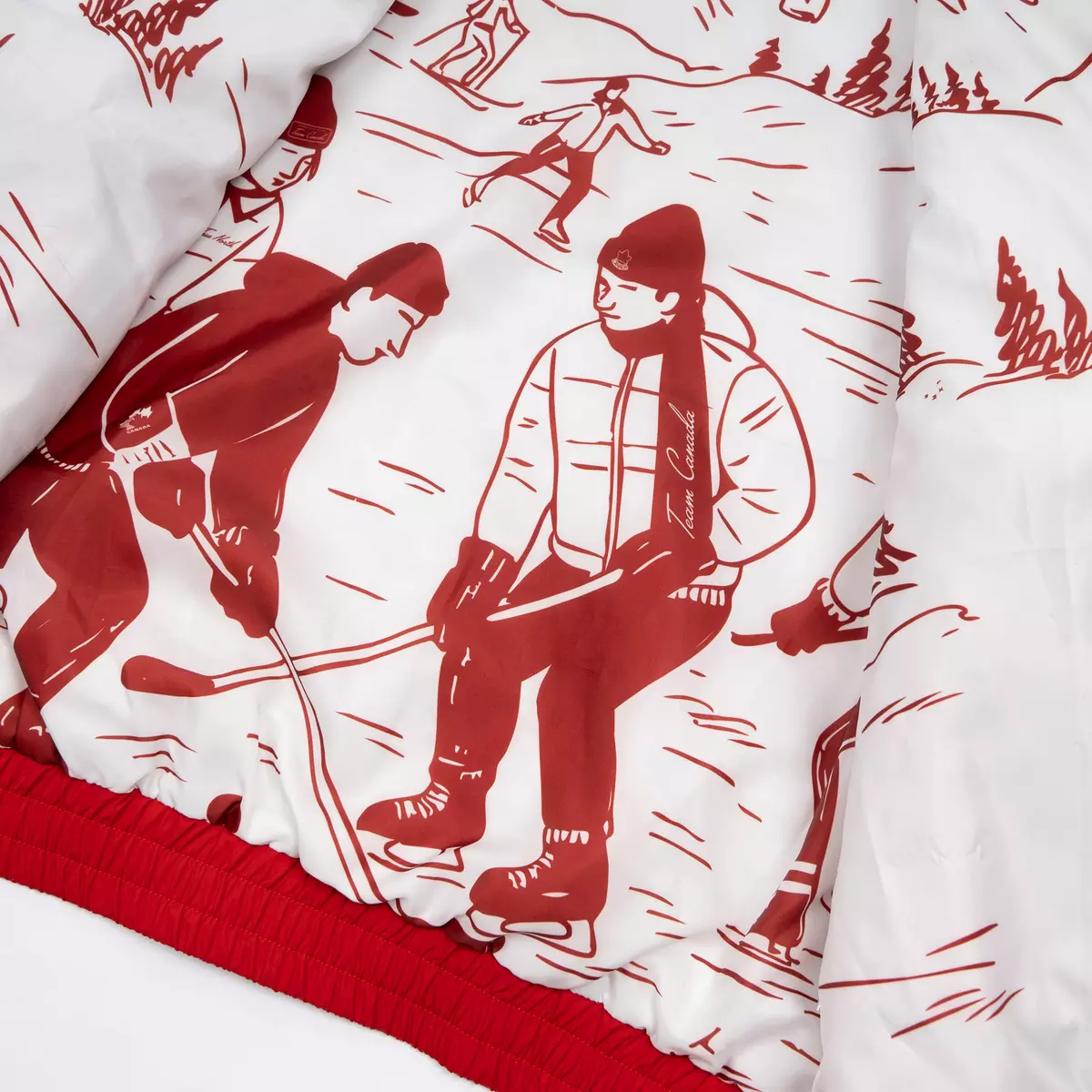 HOCKEY CANADA RED QUILTED PUFFER JACKET - Image 11