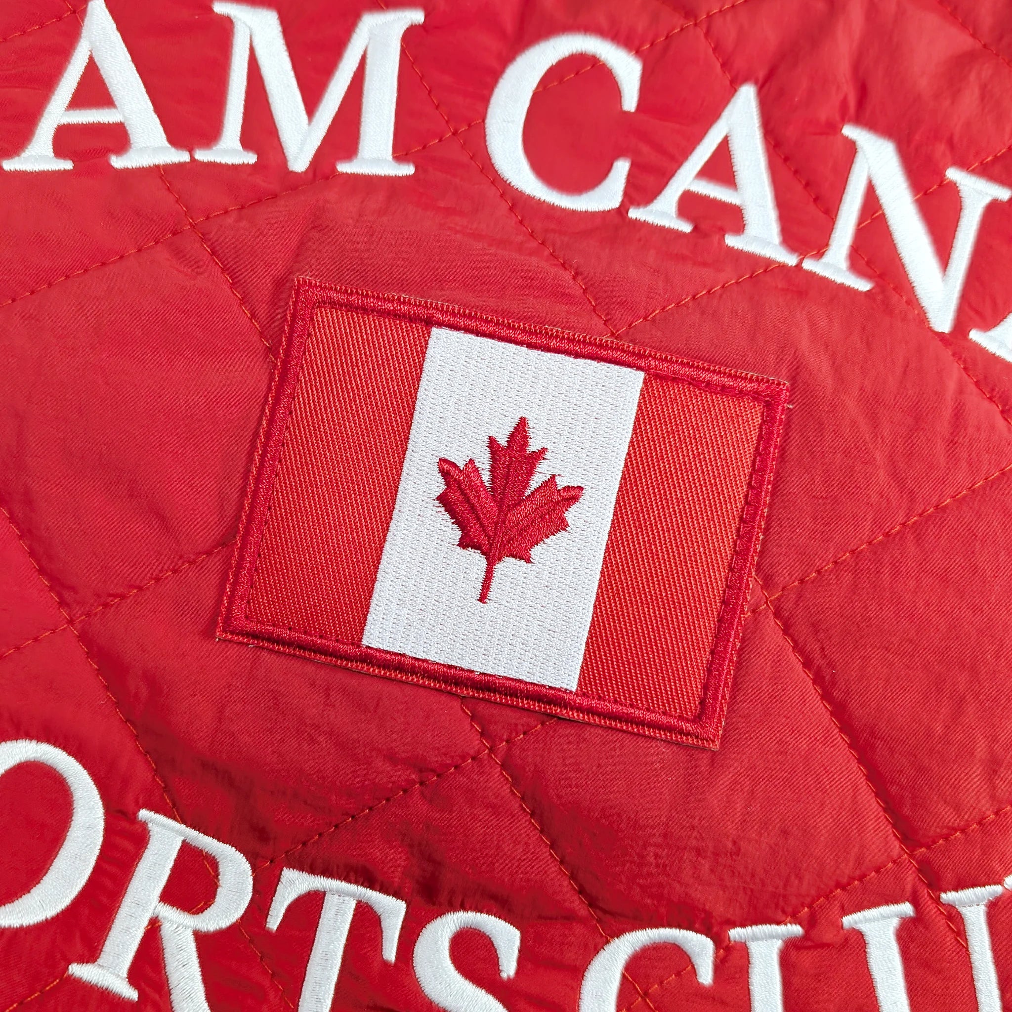 HOCKEY CANADA RED QUILTED PUFFER JACKET - Image 5