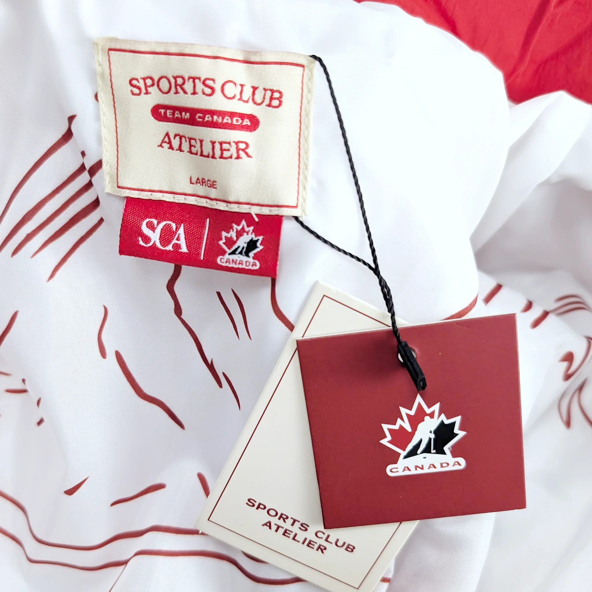 HOCKEY CANADA RED QUILTED PUFFER JACKET - Image 7