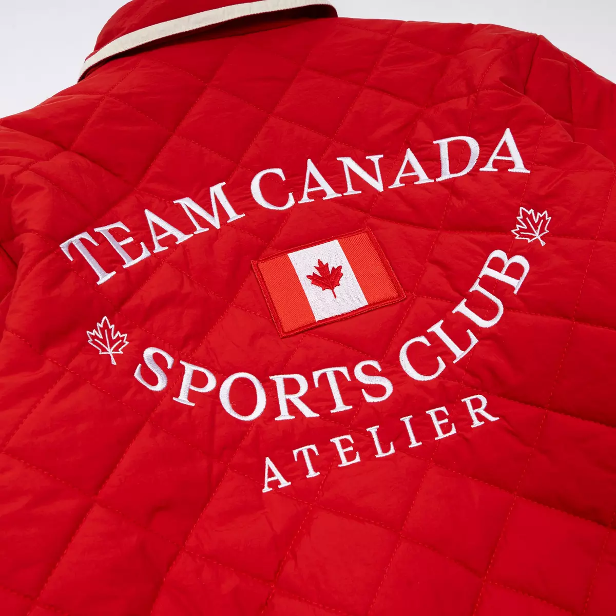 HOCKEY CANADA RED QUILTED PUFFER JACKET - Image 8