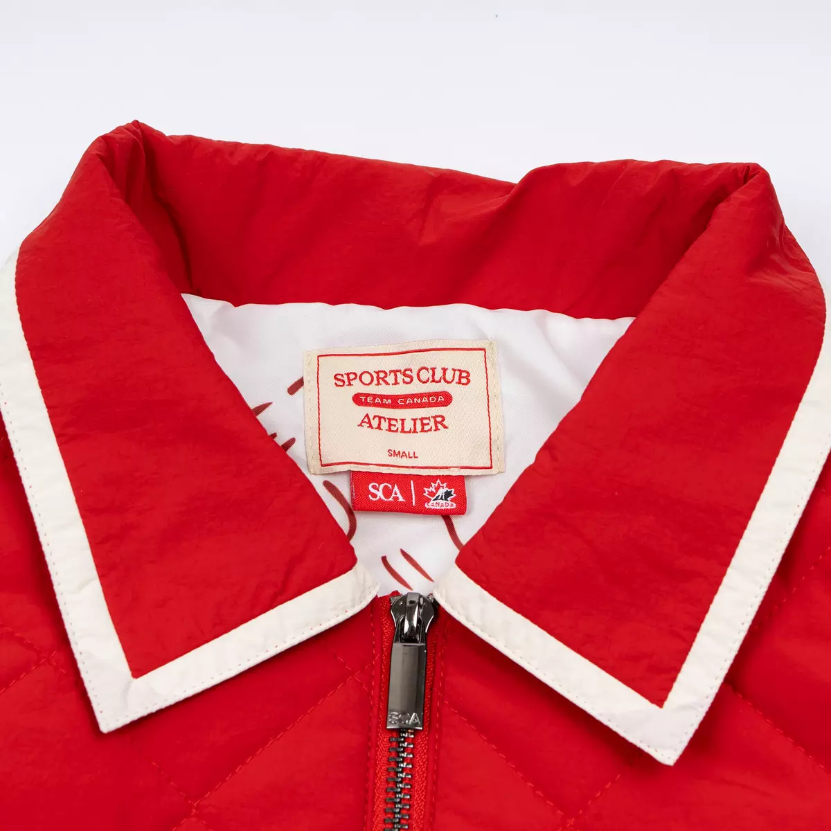 HOCKEY CANADA RED QUILTED PUFFER JACKET - Image 9