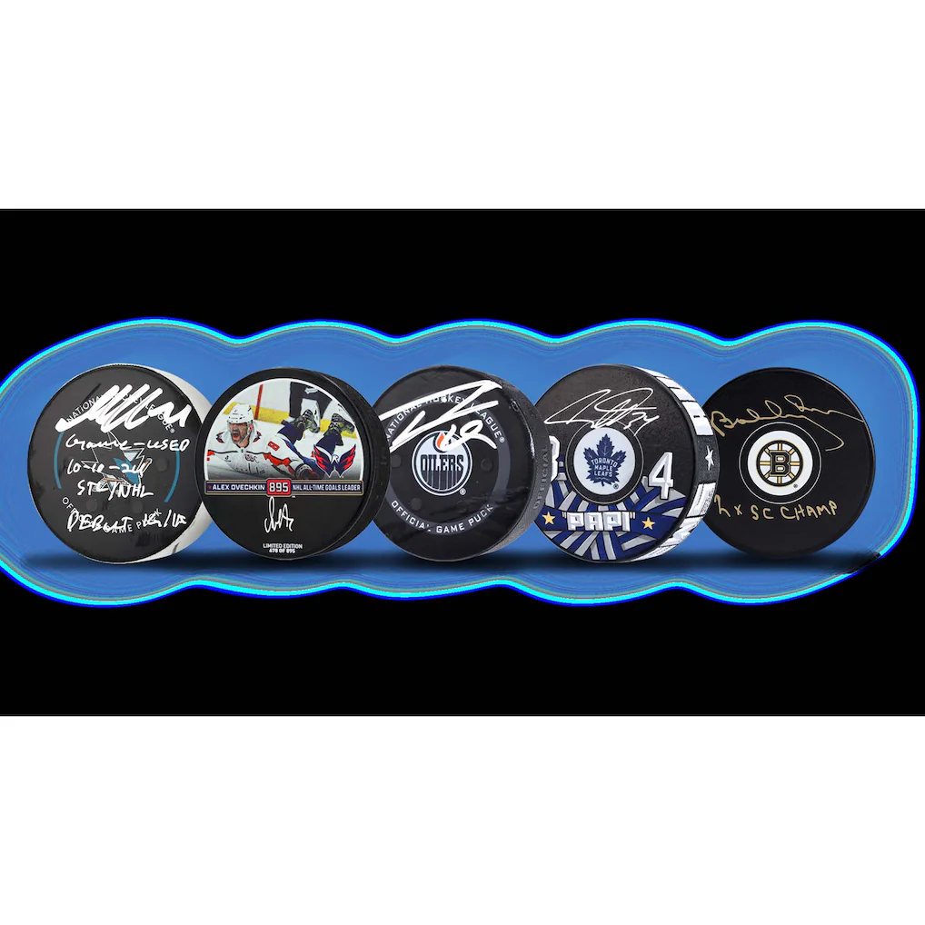NHL UNDER WRAPS MYSTERY SIGNED PUCK - Image 3