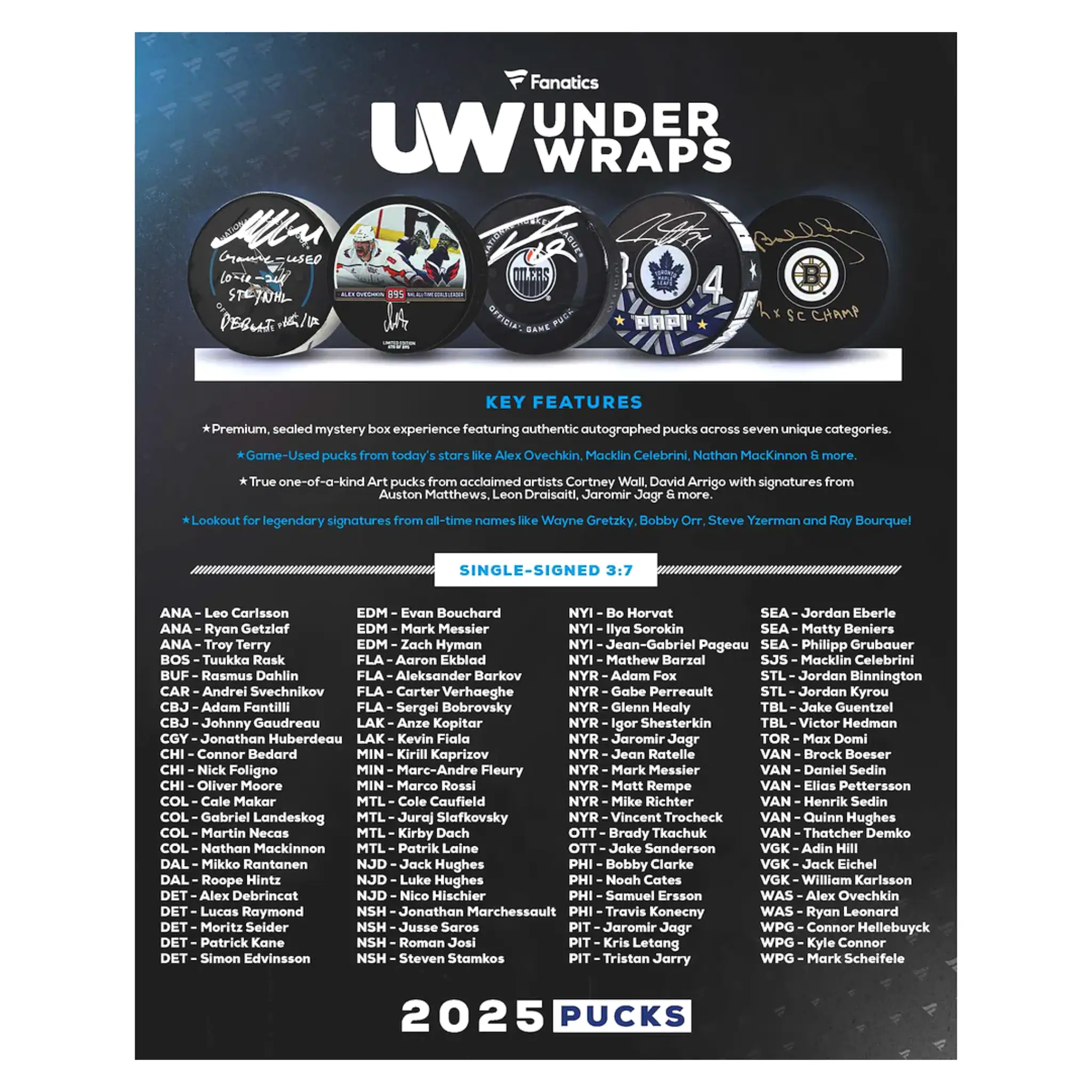 NHL UNDER WRAPS MYSTERY SIGNED PUCK - Image 5