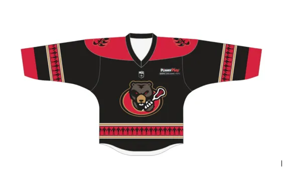 Official Ottawa Black Bears On Field Home Jersey - Image 3