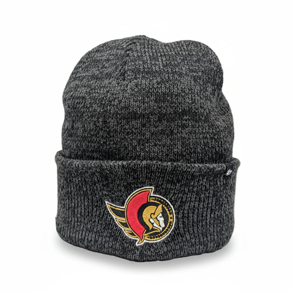 OTTAWA SENATORS 47 BRAND BRAIN FREEZE CUFFED KNIT BEANIE