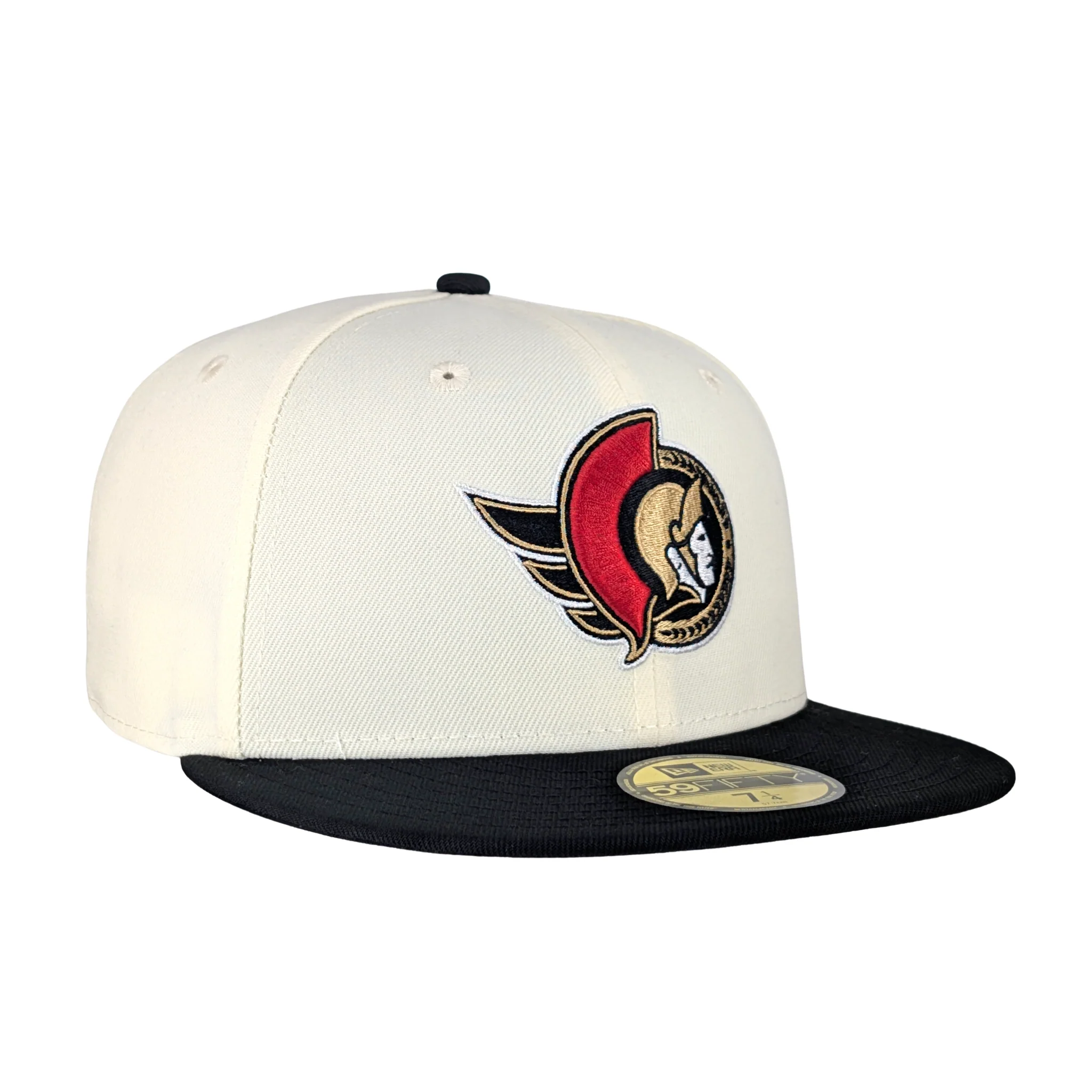 OTTAWA SENATORS 59FIFTY BLACK CREAM FLATBRIM FITTED CAP - Image 3
