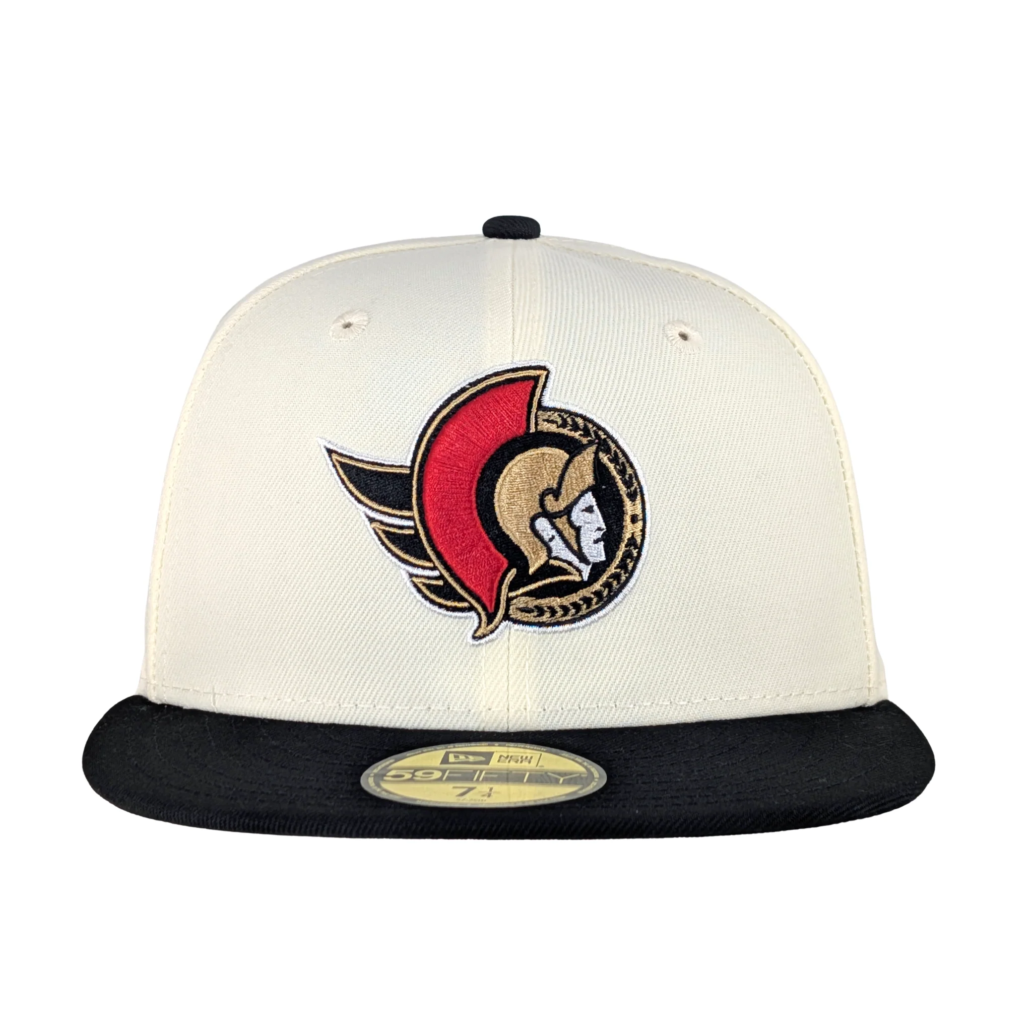 OTTAWA SENATORS 59FIFTY BLACK CREAM FLATBRIM FITTED CAP - Image 4