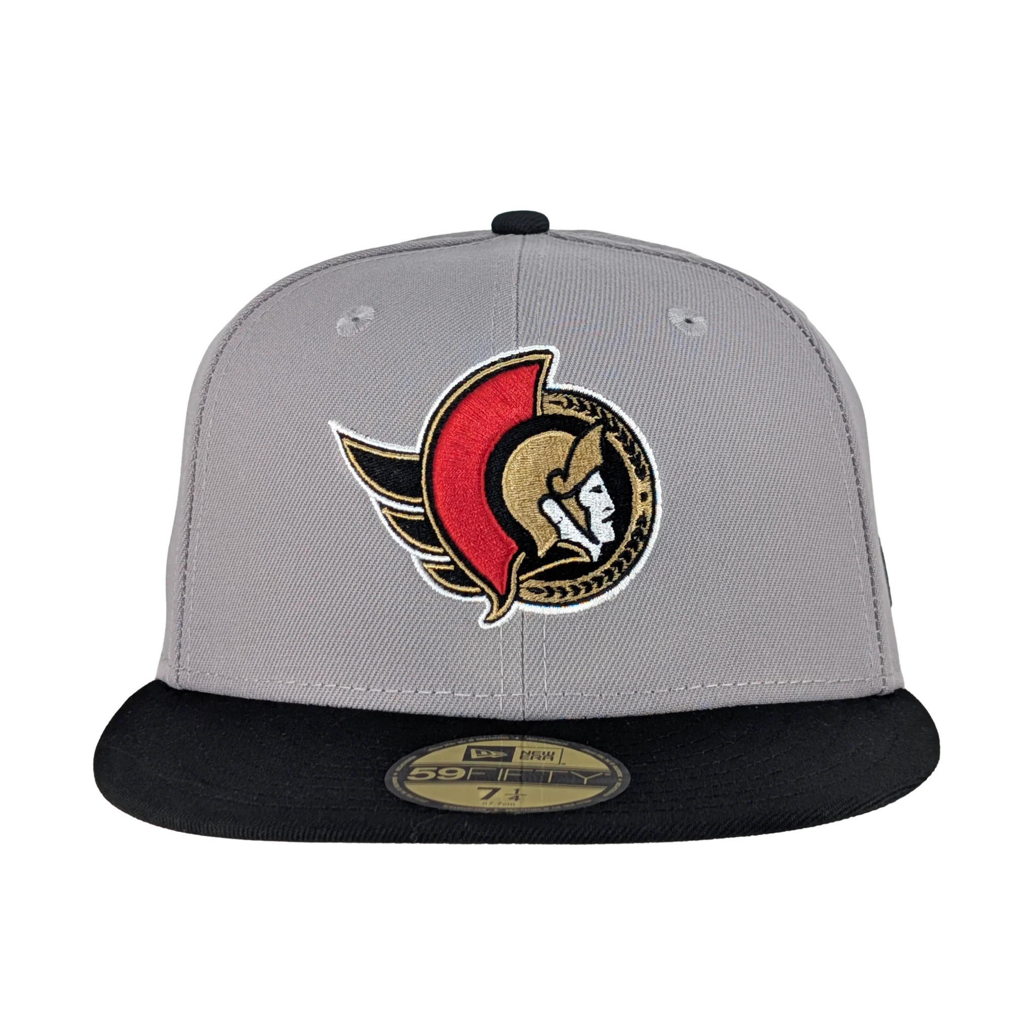 OTTAWA SENATORS 59FIFTY BLACK GREY FLATBRIM FITTED CAP - Image 3