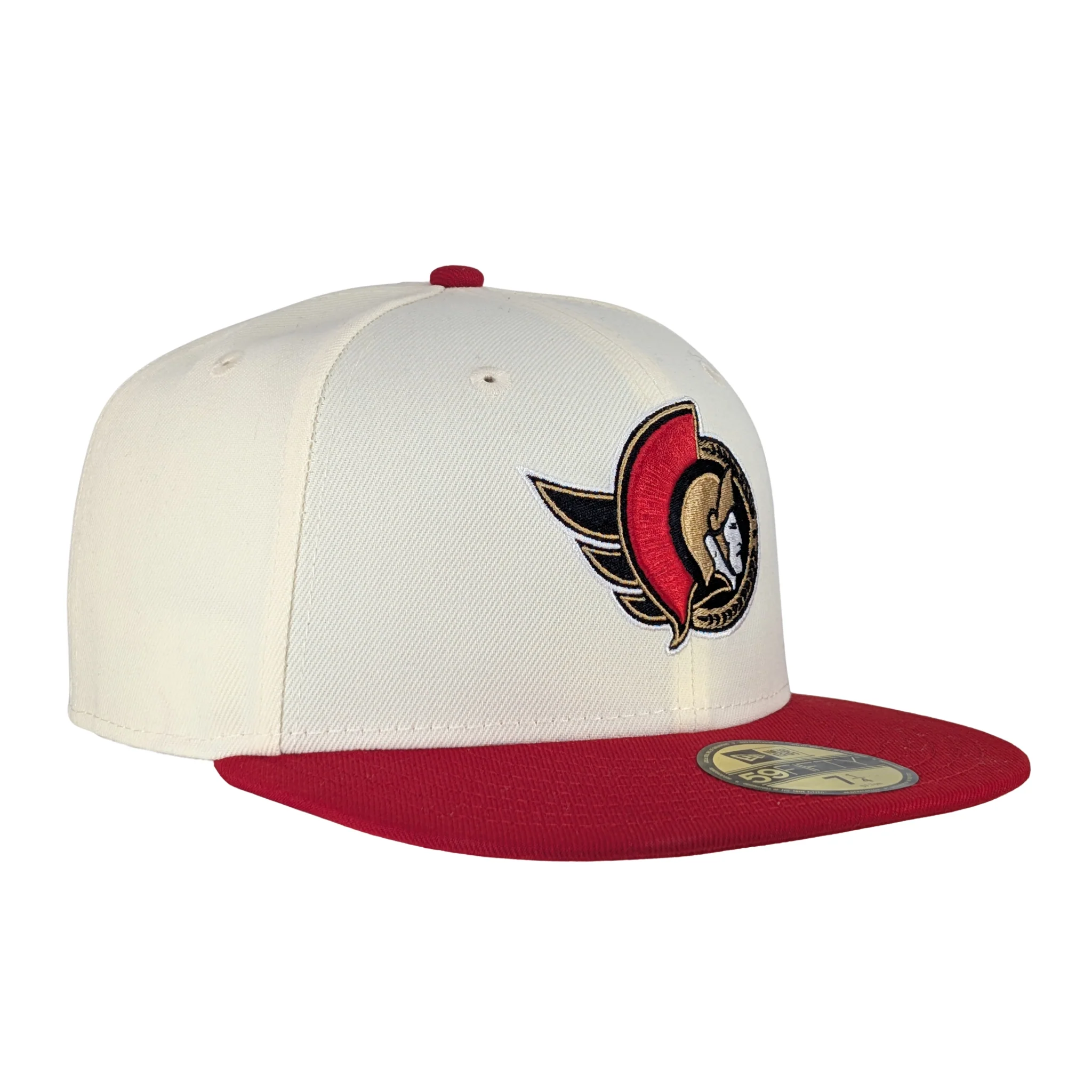 OTTAWA SENATORS 59FIFTY RED CREAM FLATBRIM FITTED CAP - Image 3