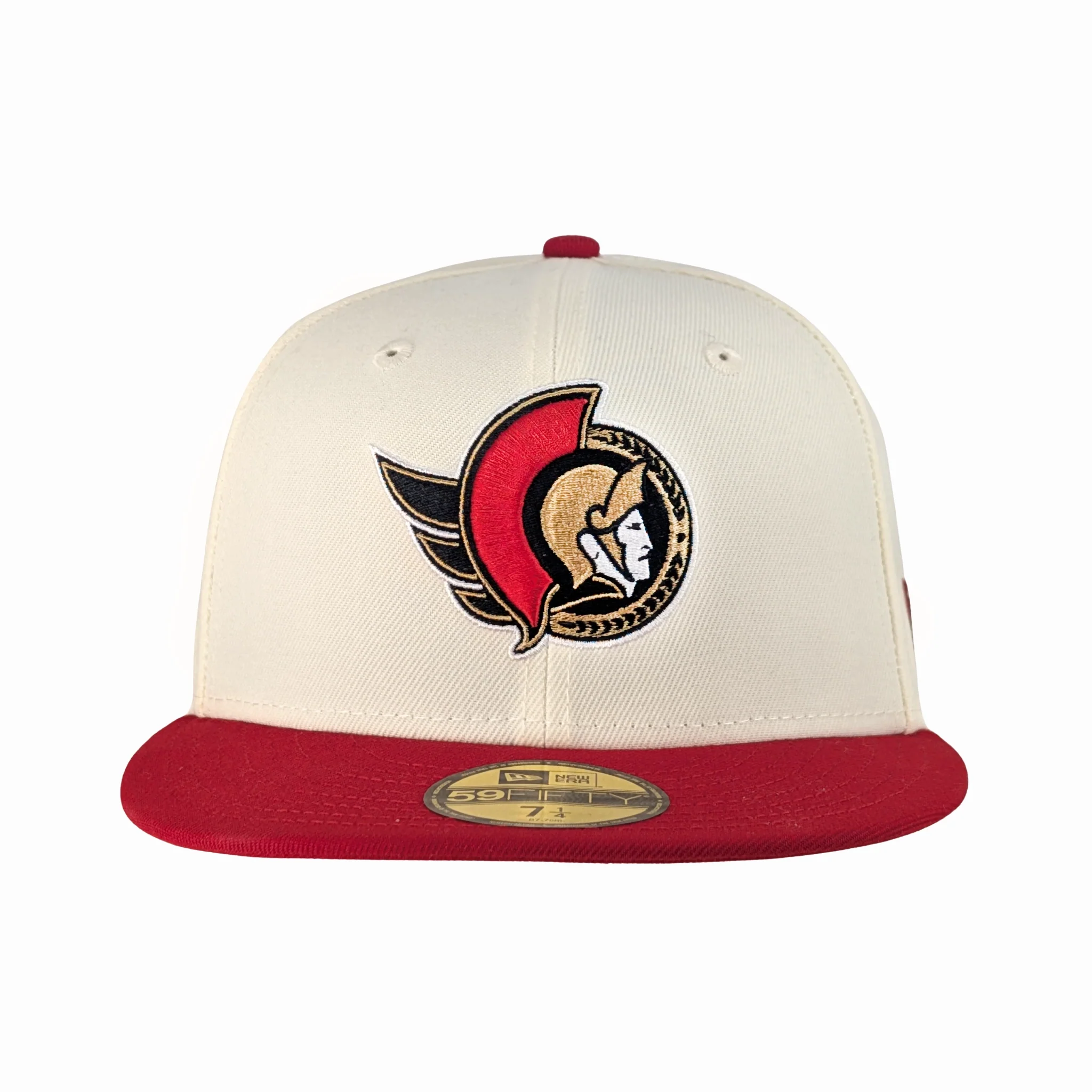 OTTAWA SENATORS 59FIFTY RED CREAM FLATBRIM FITTED CAP - Image 4