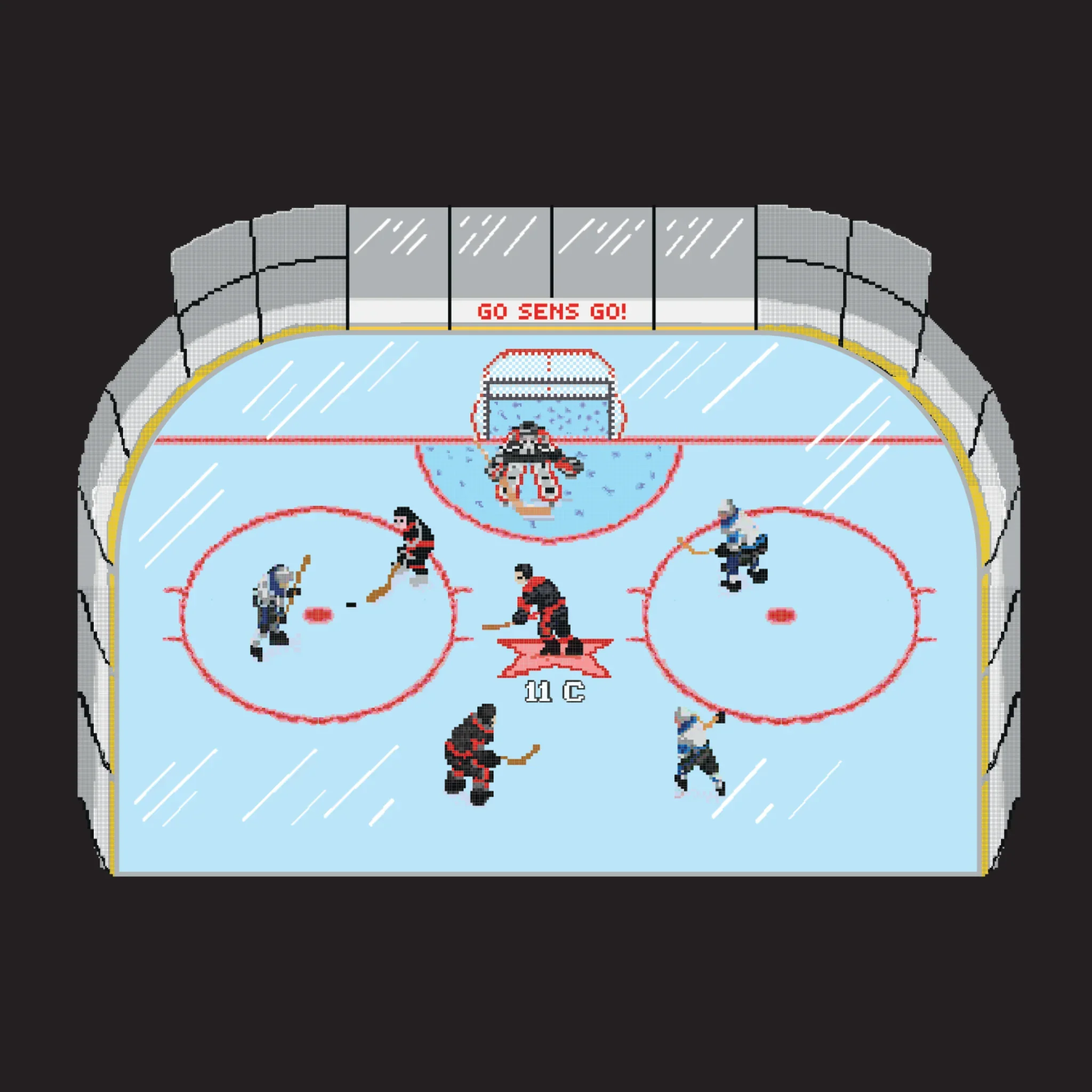 OTTAWA SENATORS 8-BIT FULL ZIP HOODIE - Image 5