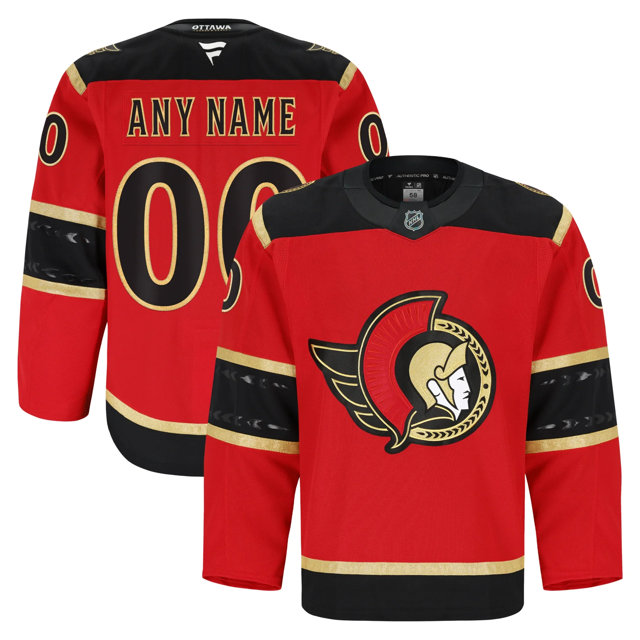OTTAWA SENATORS AUTHENTIC PRO FANATICS ALTERNATE JERSEY - Image 2