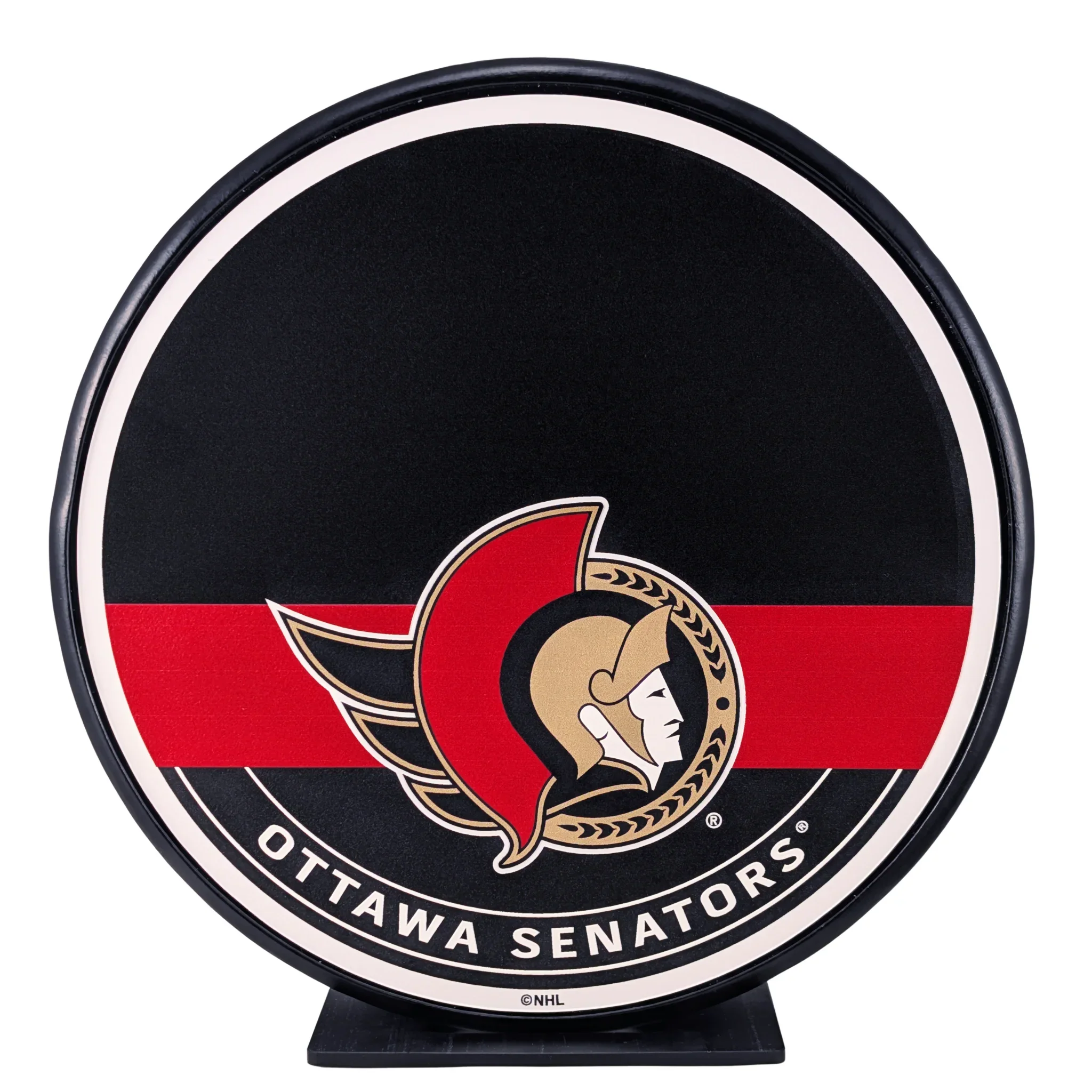 OTTAWA SENATORS AUTOGRAPH STRIPE MEGA PUCK - Image 3