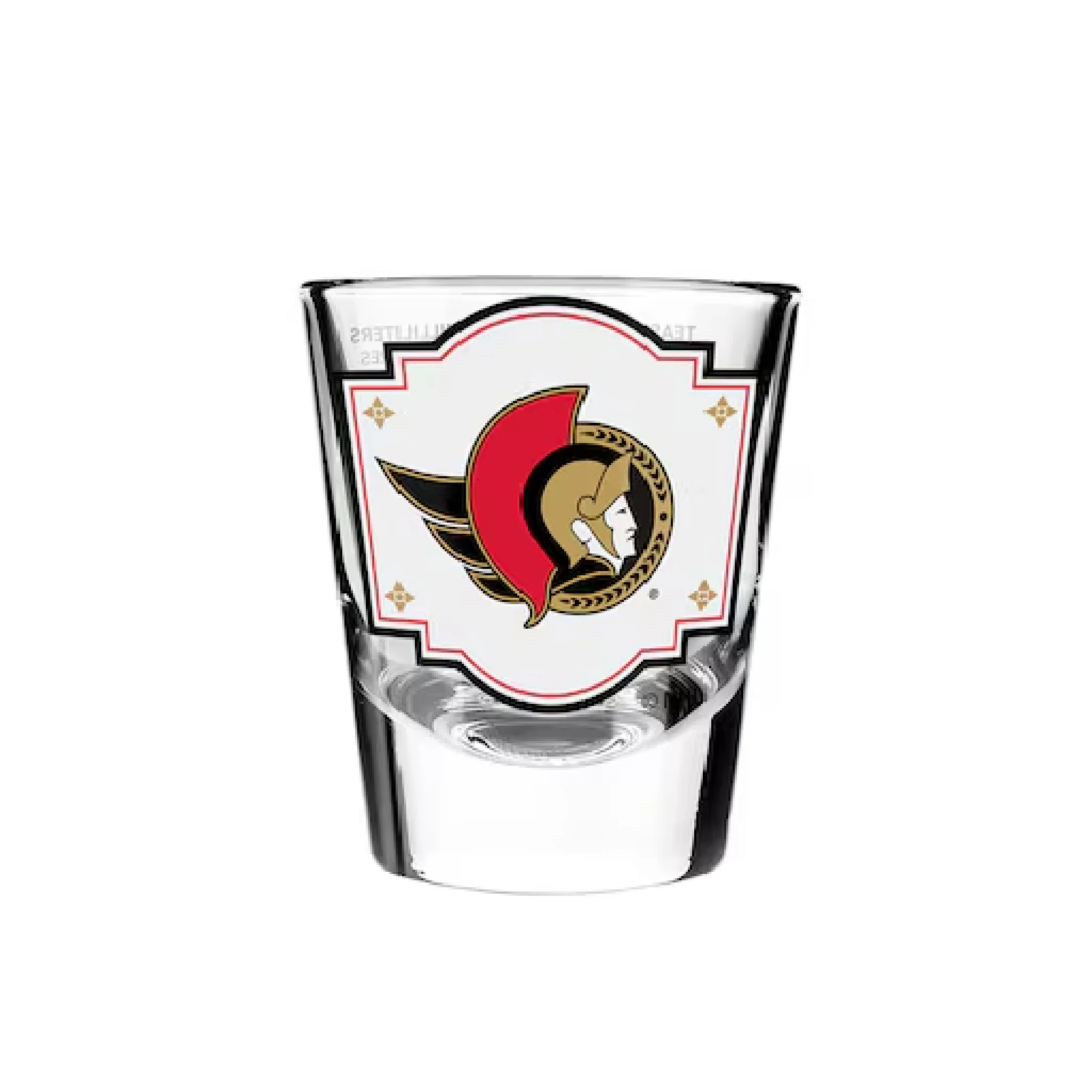 OTTAWA SENATORS BARTENDER 2 OZ SHOT GLASS