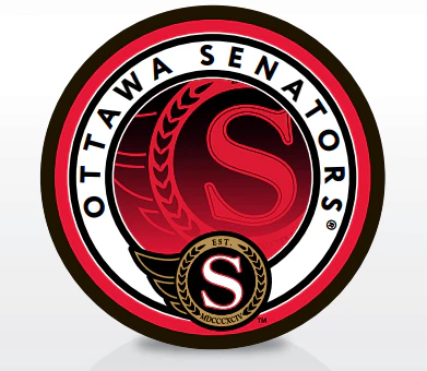 OTTAWA SENATORS BOLD DATE PUCK