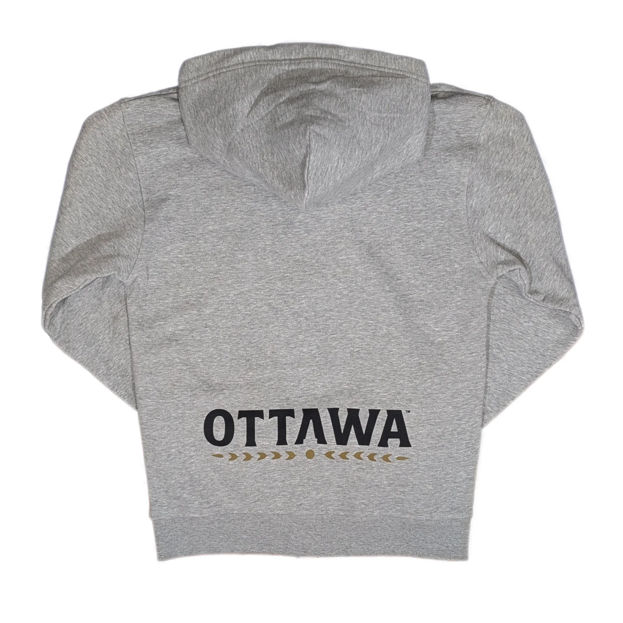 OTTAWA SENATORS CORE ALTERNATE GREY ZIP UP HOODIE - Image 2