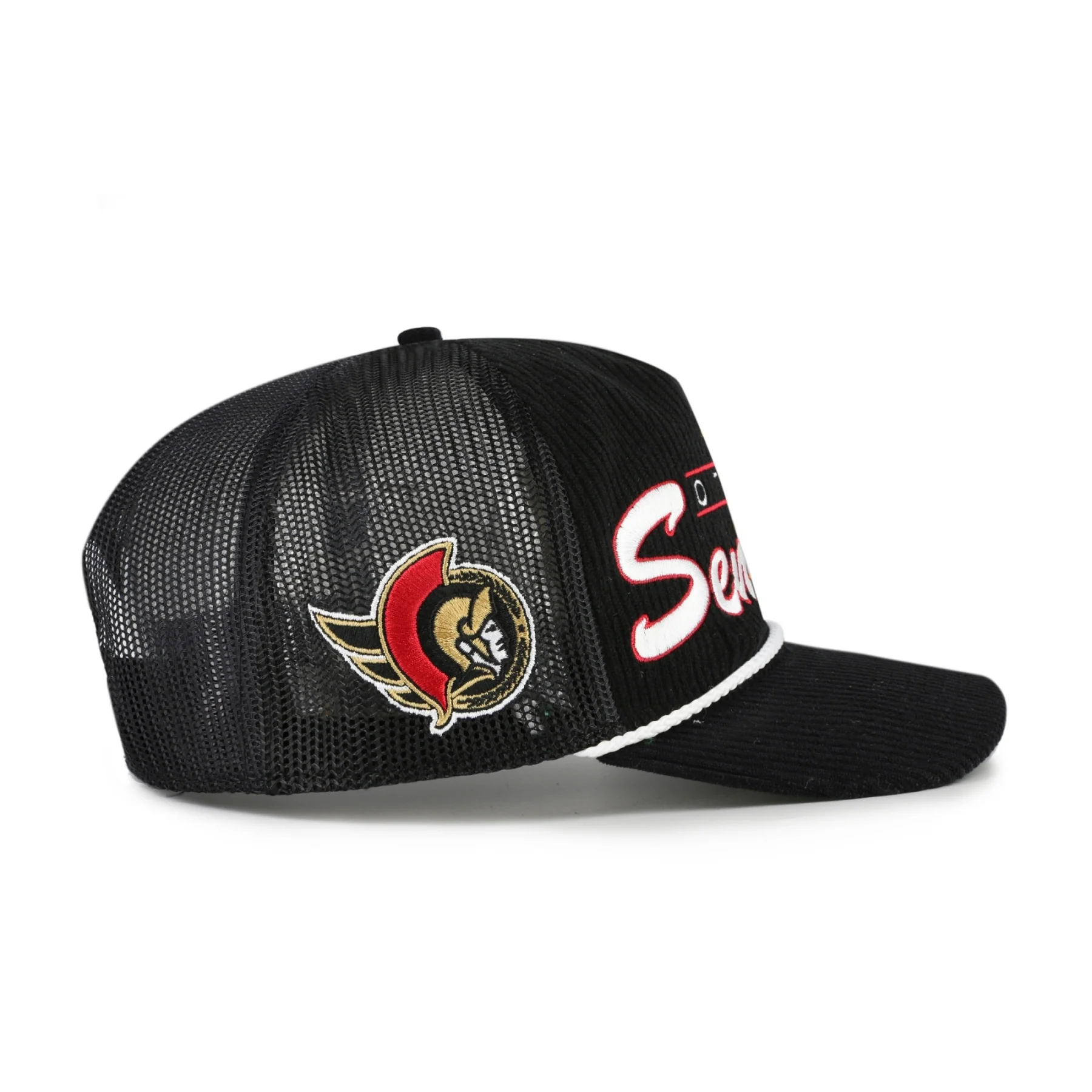 Ottawa Senators Double Header Hitch Mesh Back Cap - Image 3