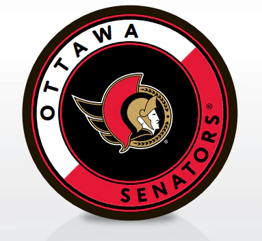 OTTAWA SENATORS DUOTONE PUCK