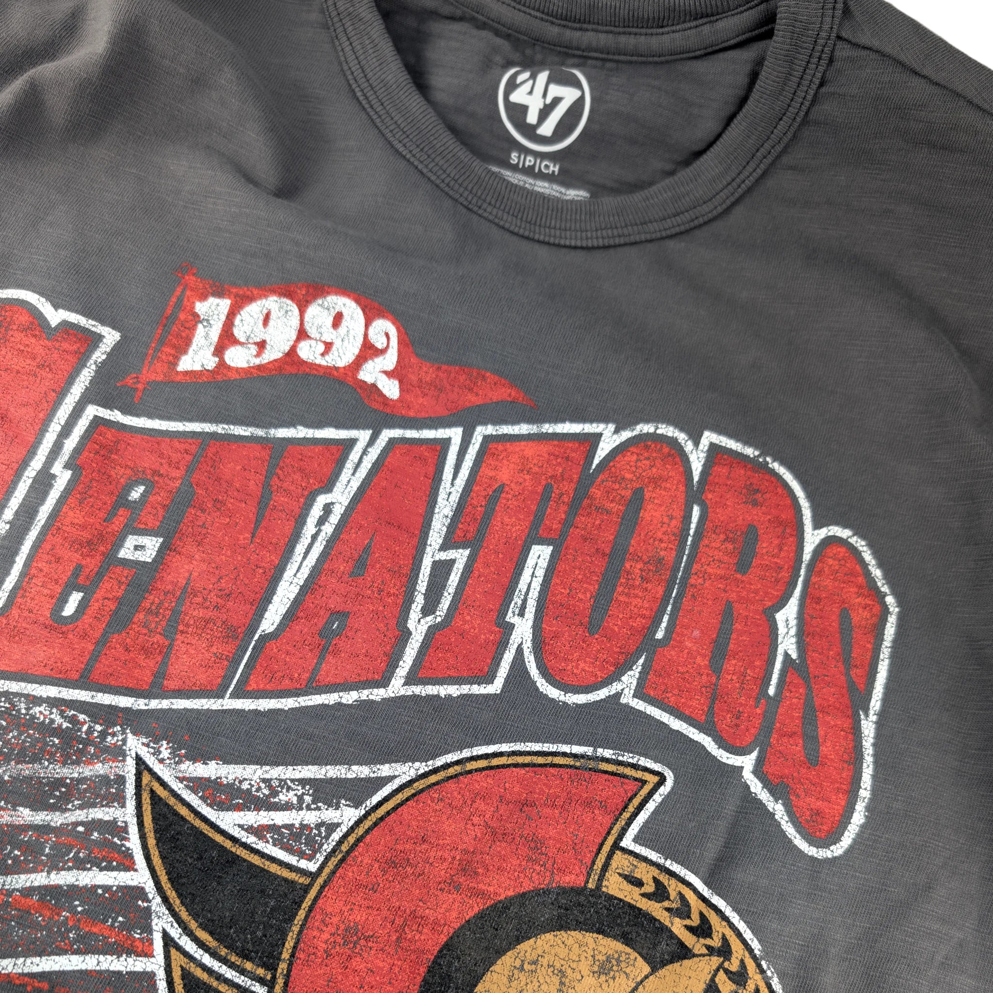 OTTAWA SENATORS GAME WORN HEAVY SLUB TEE - Image 3