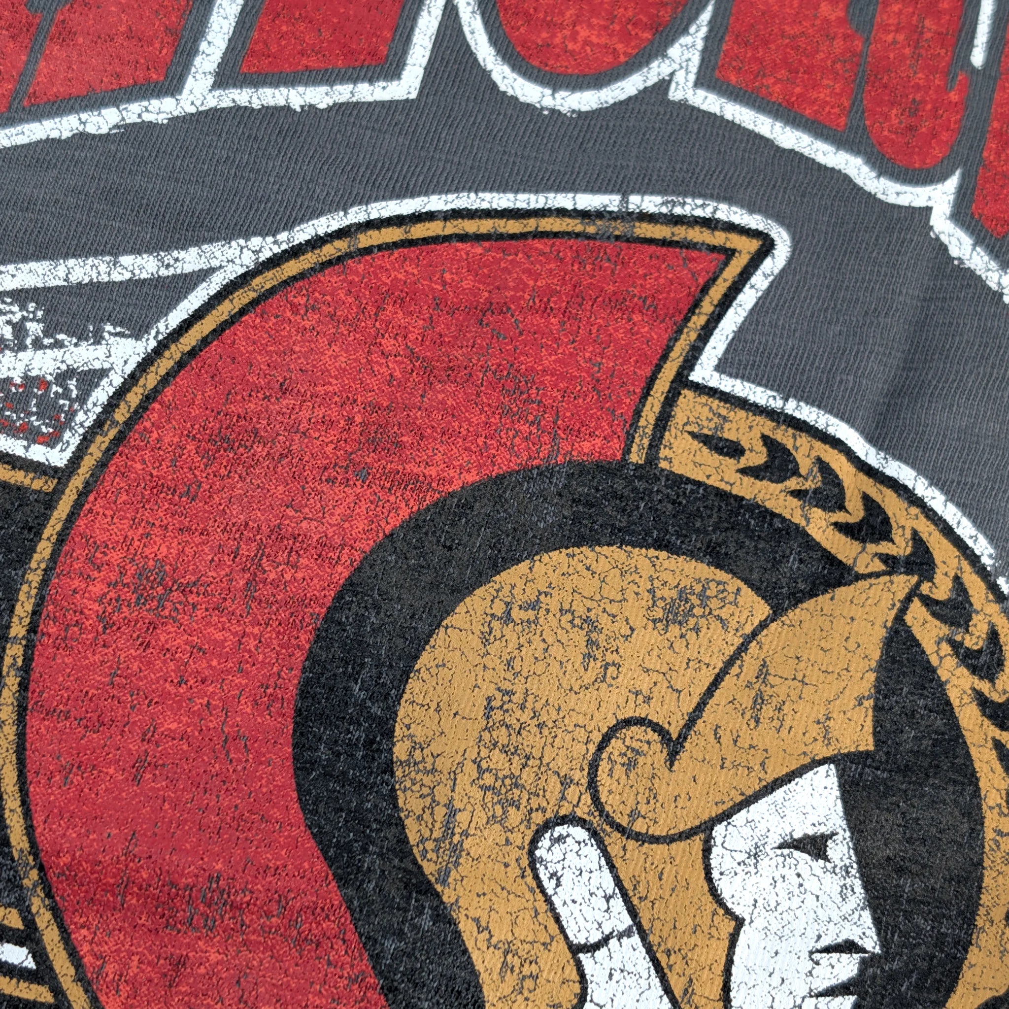 OTTAWA SENATORS GAME WORN HEAVY SLUB TEE - Image 4