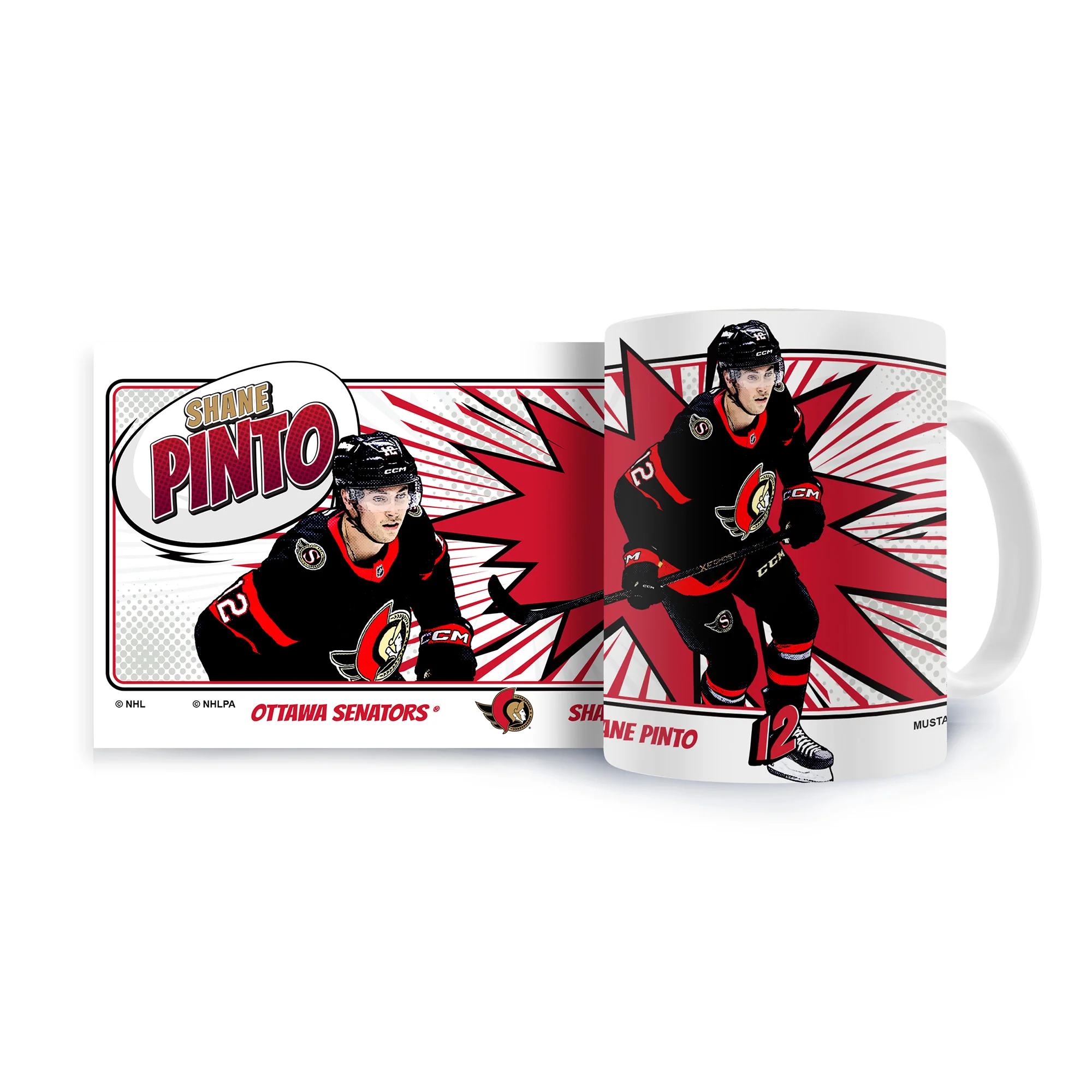 OTTAWA SENATORS KABOOM PINTO PLAYER MUG