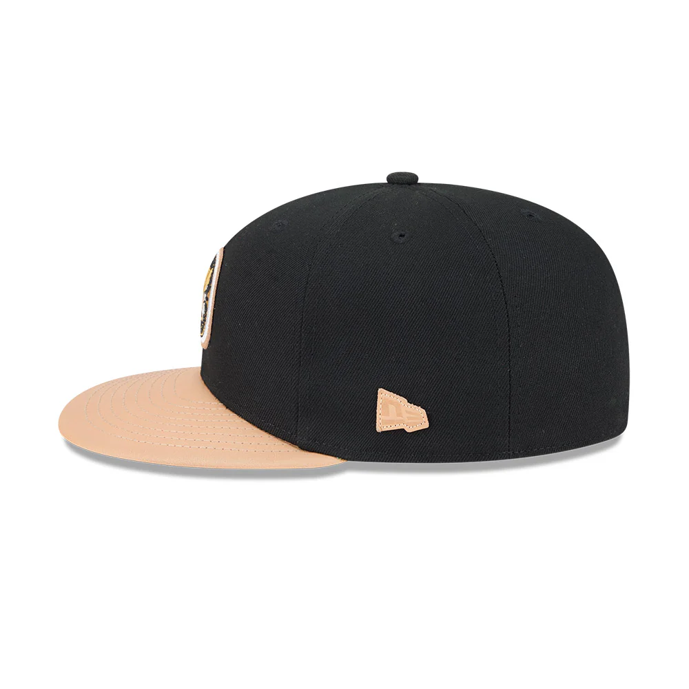 Ottawa Senators New Era Black/Beige 59Fifty Leather Fitted hat - Image 4