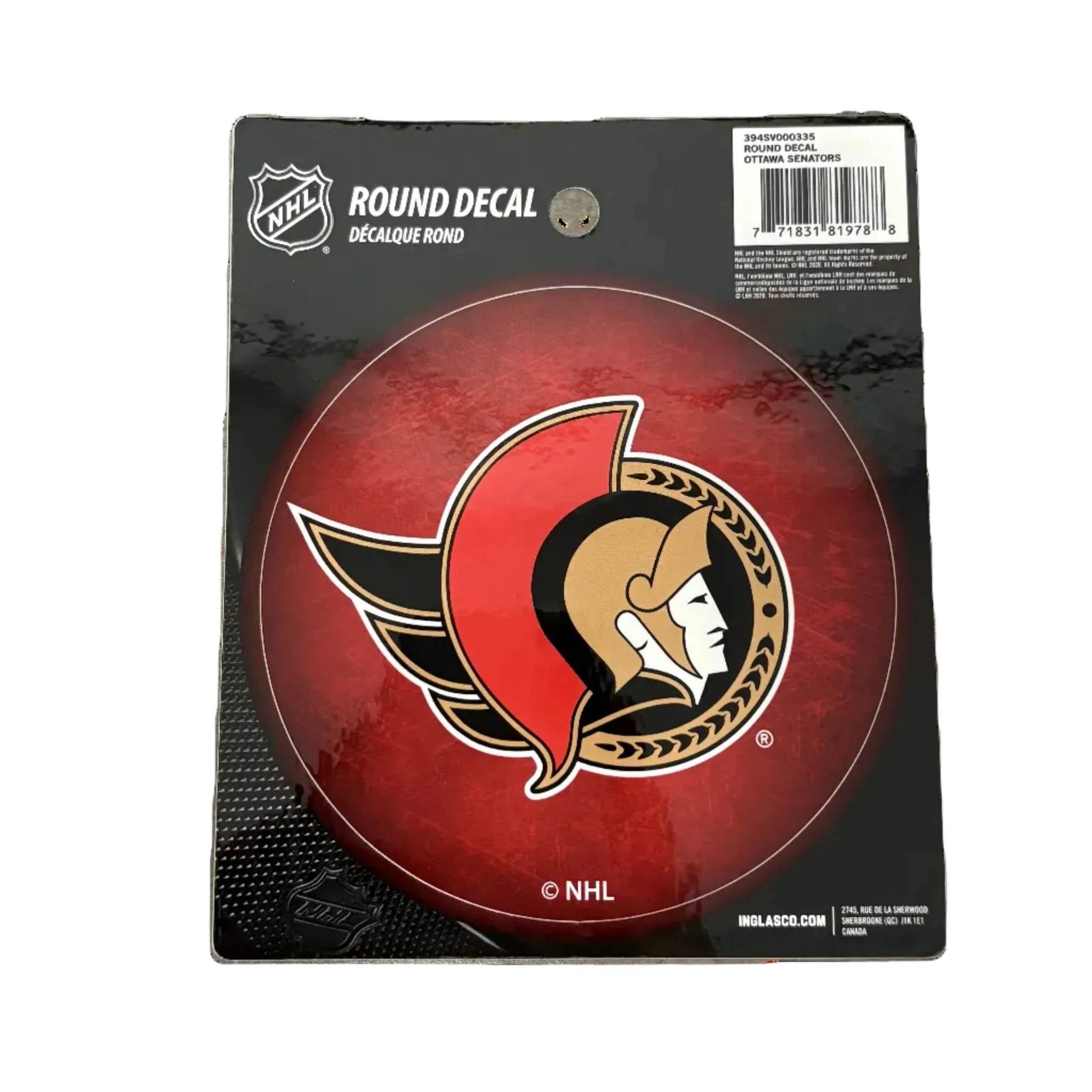Ottawa Senators Round Vinyl Decal