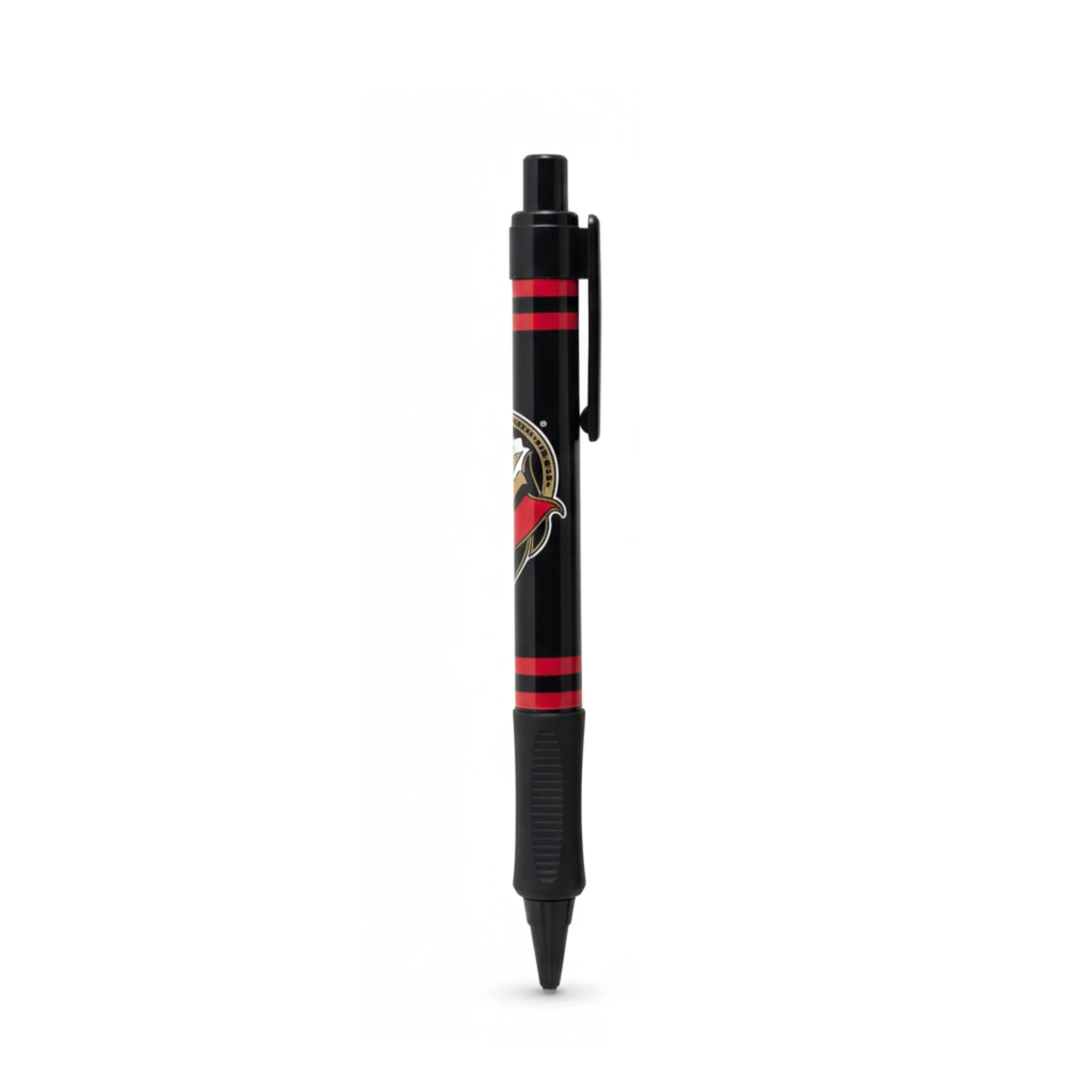 OTTAWA SENATORS SINGLE SOFT GRIP PEN - BLACK - Image 2