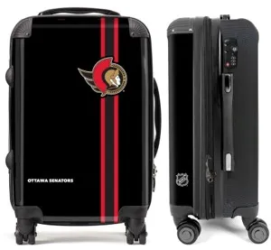 Ottawa Senators Stripe Logo Carry On Luggage Bag