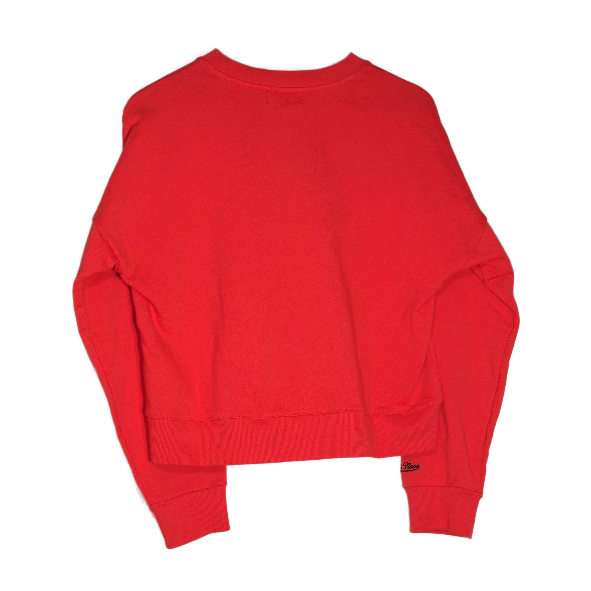Ottawa Senators Youth Girls Cropped Red Oversized Crew - Image 2