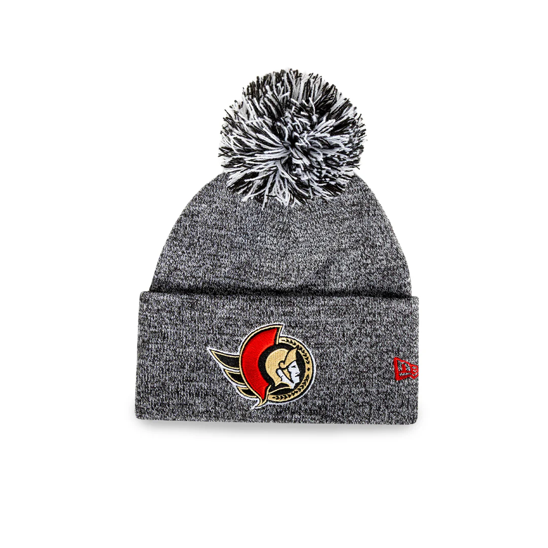 Ottawa Senators Youth Marble Pom Knit Winter Hat