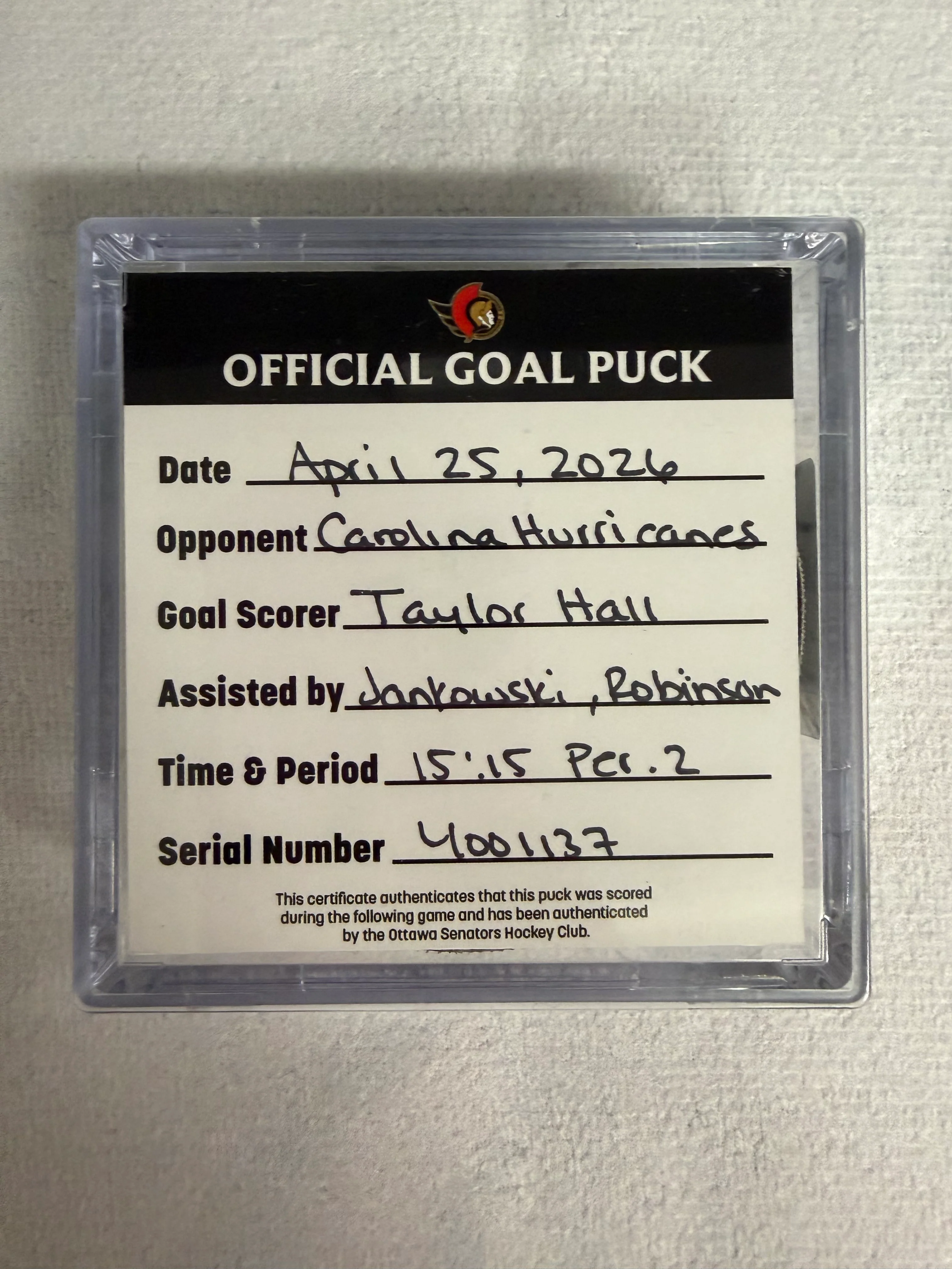 PLAYOFFS Apr 25 Taylor Hall