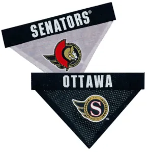 SENATORS PET REVERSIBLE BANDANA