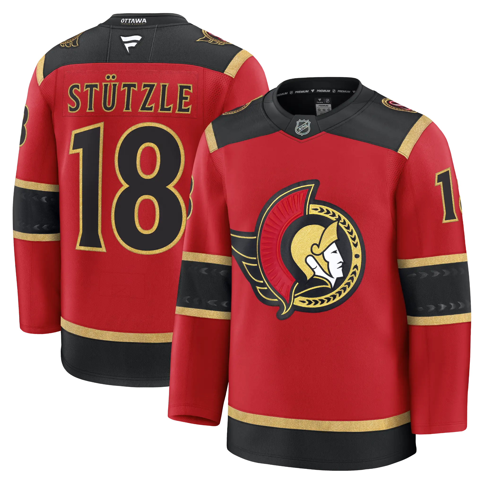 STÜTZLE OTTAWA SENATORS PREMIUM FANATICS ALTERNATE JERSEY - Image 2