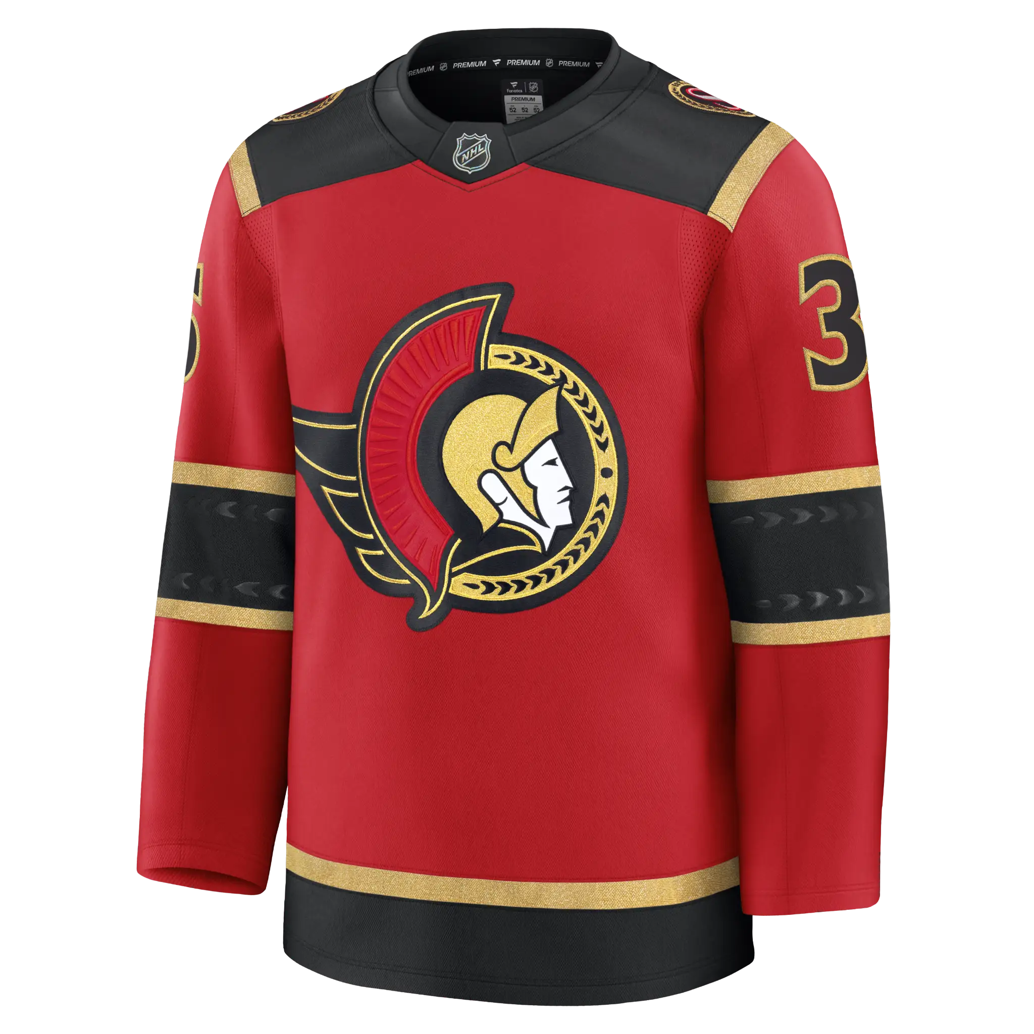 ULLMARK OTTAWA SENATORS PREMIUM FANATICS ALTERNATE JERSEY - Image 3