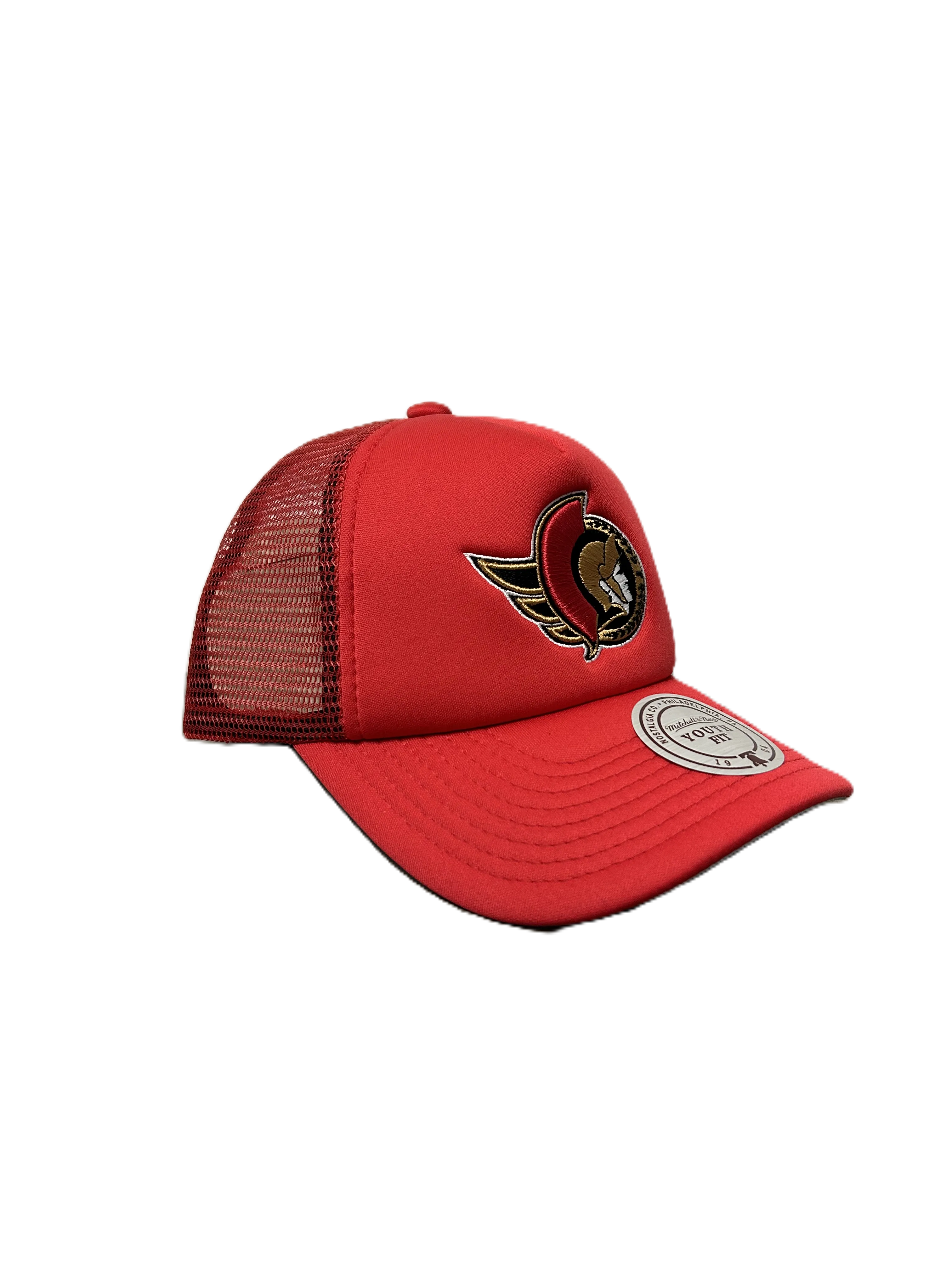 Youth Evergreen Red Trucker Cap - Image 3